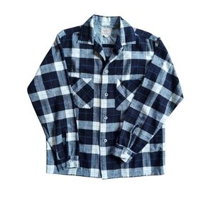 Vintage Woolmaster Co.  Orlon and Wool Plaid Button-Down